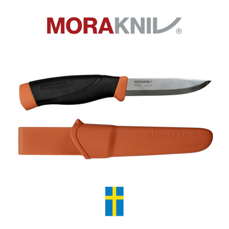 모라 나이프(Morakniv) 모라나이프 컴패니언 헤비 듀티 번트오렌지 스테인레스 스틸