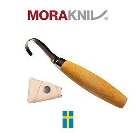 모라 나이프(Morakniv) 모라나이프 우드카빙 스푼나이프 164 왼손용 조각도 +가죽쉬스