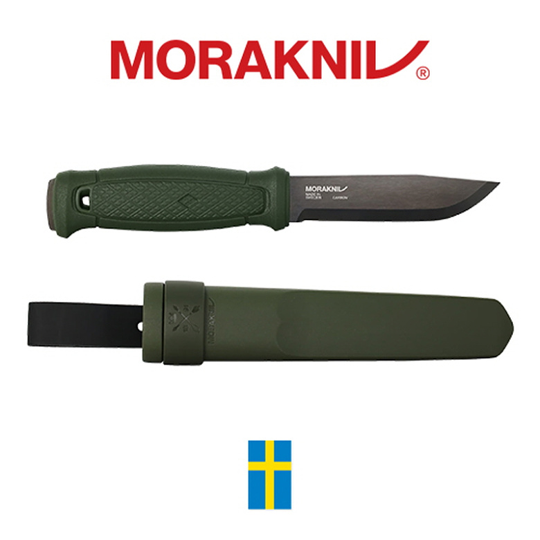 모라 나이프(Morakniv) 모라나이프 가버그 그린 블랙블레이드 카본스틸 폴리머쉬스