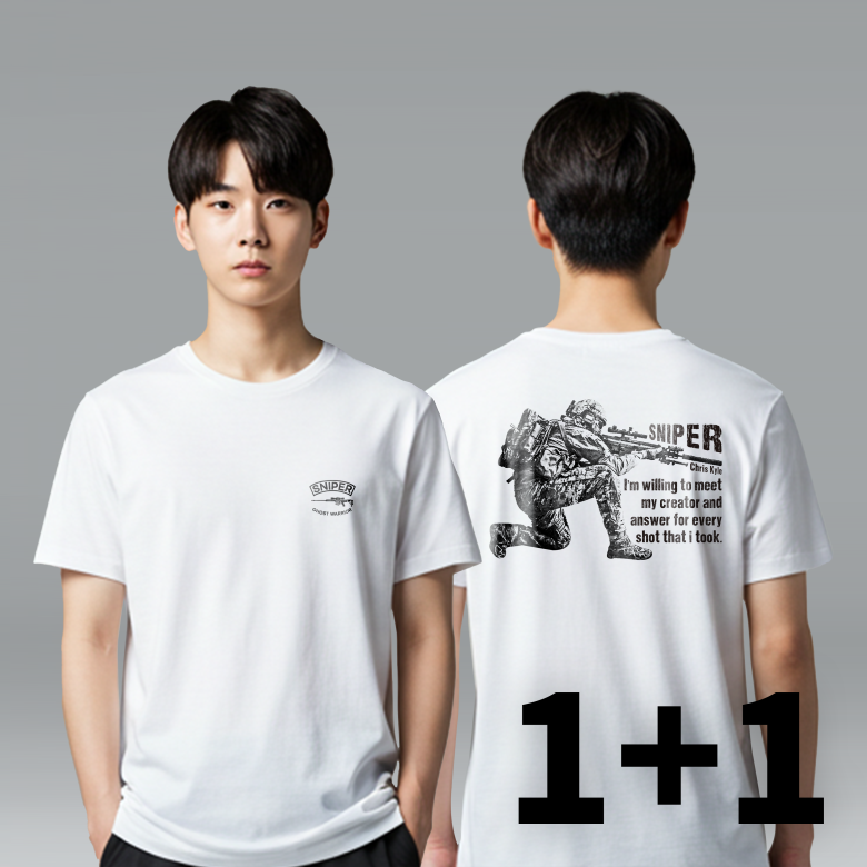 로크택티컬(ROK TACTICAL) (1+1) 로크택티컬 스나이퍼 그래피티 티셔츠
