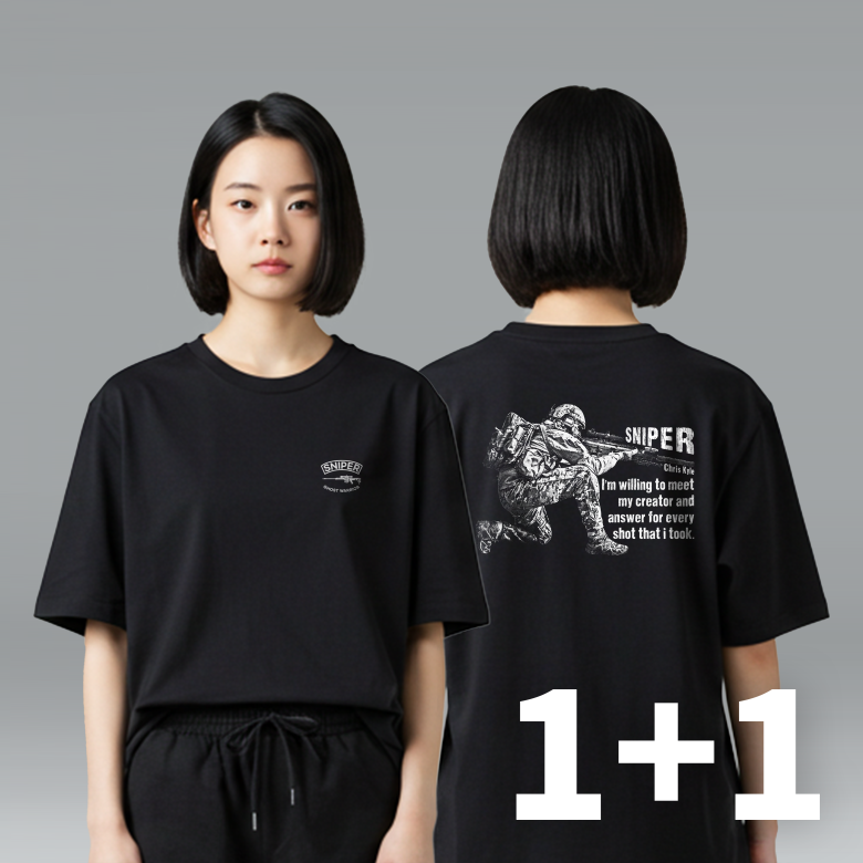 로크택티컬(ROK TACTICAL) (1+1) 로크택티컬 스나이퍼 그래피티 티셔츠