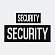 군화와고무신 SECURITY 자수 패치 중형 대형 2종 세트 GA002