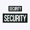 군화와고무신 SECURITY 반사 패치 중형 대형 2종 세트 GA001