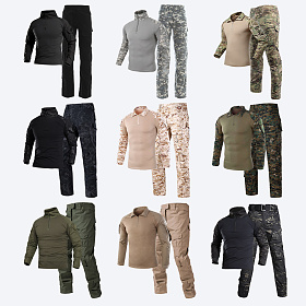 밀리브로(Milibro) 밀리브로 택티컬 전술 컴뱃셔츠 긴팔+팬츠 세트