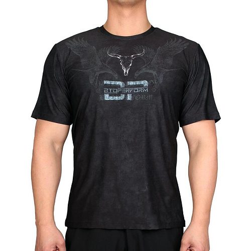 비투퍼폼(BtoPerform) 비투퍼폼 와일드 씽 -블랙 WILD THING -Black 크루넥 티셔츠