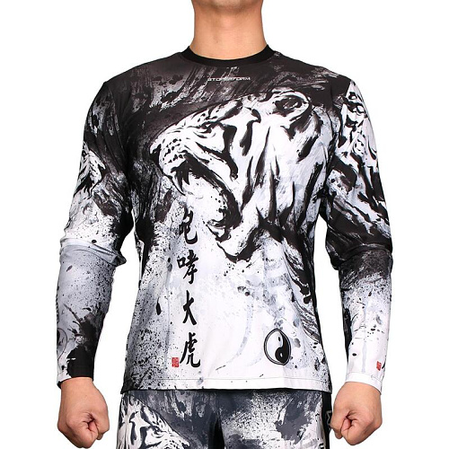 비투퍼폼(BtoPerform) 비투퍼폼 포효대호 ROARING TIGER 크루넥 긴팔 티셔츠