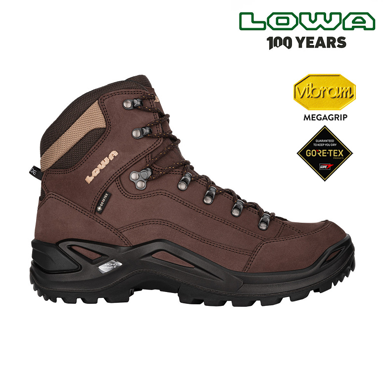 로바(LOWA) 로바 메가그립 레니게이드 MID GTX 와이드 에스프레소 0442 남성등산화