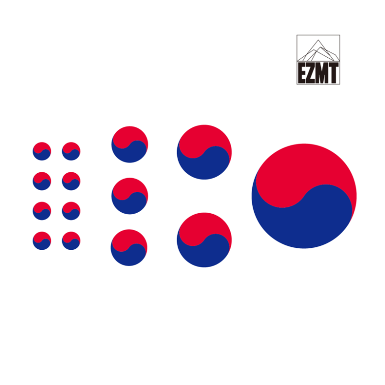 이지엠티(EZMT) EZMT DIY 태극 문양 열전사지 (4가지 사이즈)