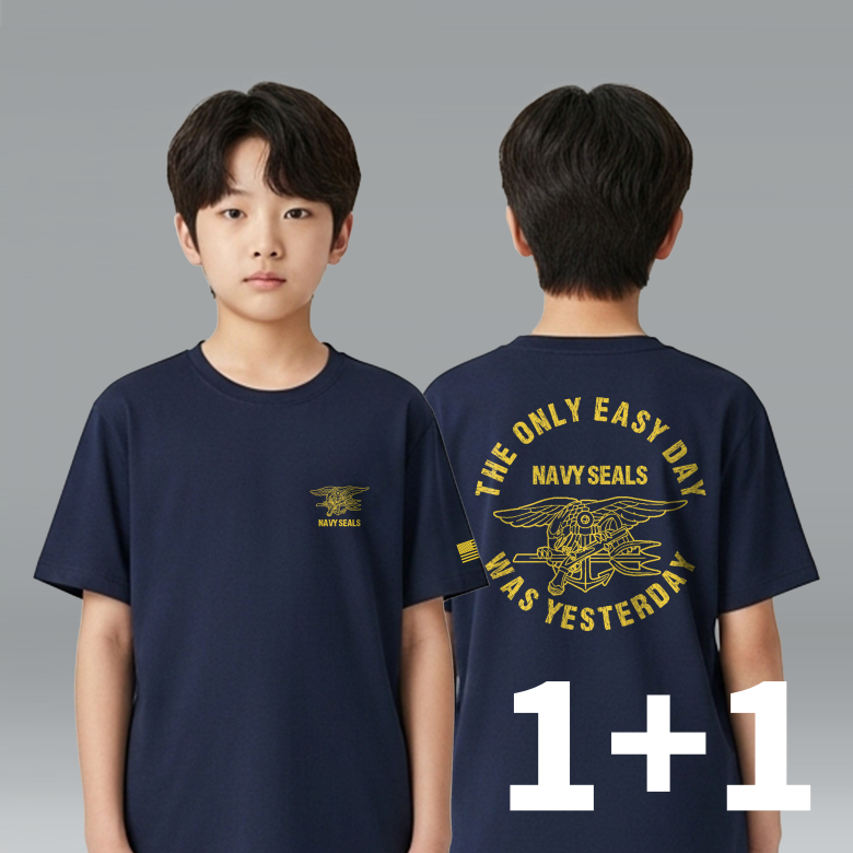로크택티컬(ROK TACTICAL) (1+1) 로크택티컬 키즈 미군 특수부대 면 티셔츠