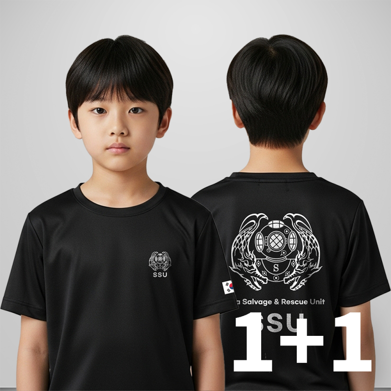 로크택티컬(ROK TACTICAL) (1+1) 로크택티컬 키즈 특수부대 로카(ROKA) KC인증 아스킨 티셔츠