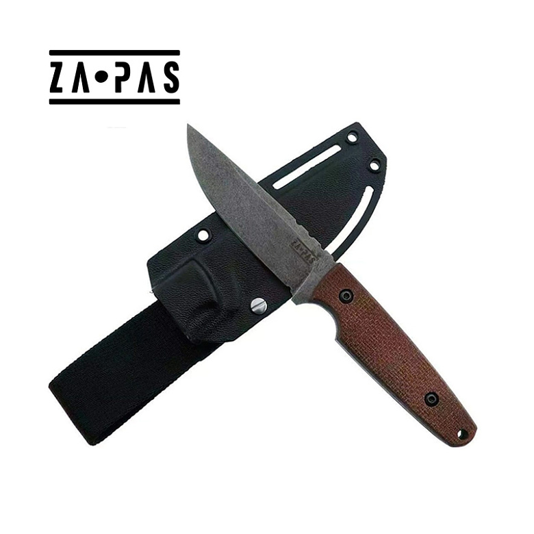 자파스 나이프(ZAPAS Knives) 자파스나이프 핸디 스톤워시 픽스드 나이프 (브라운)
