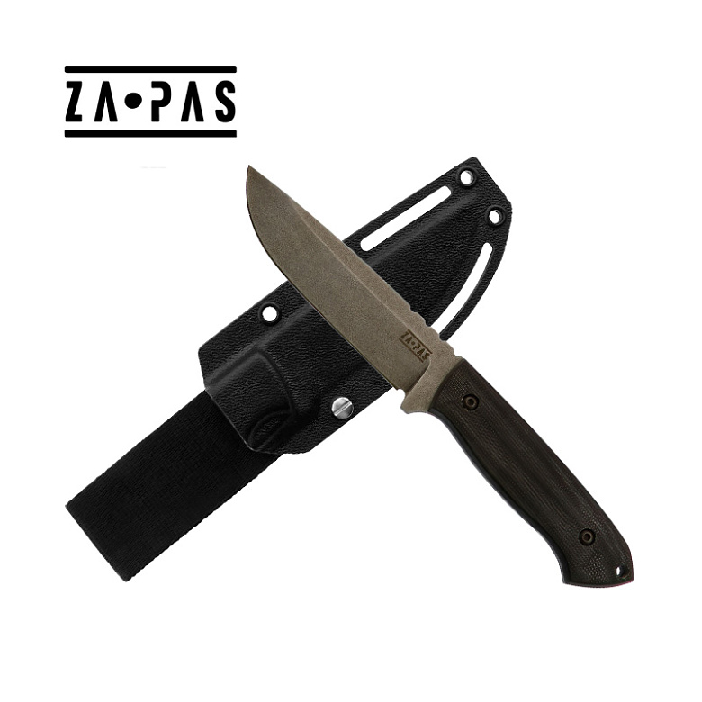 자파스 나이프(ZAPAS Knives) 자파스나이프 울트라 아웃도어 스톤워시 픽스드 나이프 (블랙)