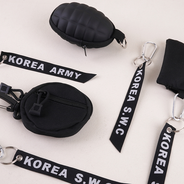 밀리브로(Milibro) 밀리브로 사선 코리아 아미 ARMY 키링 DK001