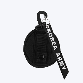 밀리브로(Milibro) 밀리브로 미니 원형 파우치+KOREA ARMY 키링