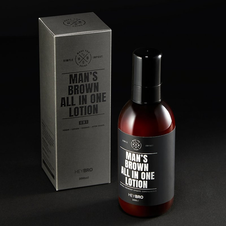 헤이브로(HEYBRO) 헤이브로 고함량 멀티케어 맨즈 브라운 올인원 로션 200ml