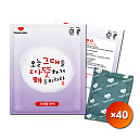 따뜻해 포켓용 흔드는 휴대용 핫팩 80g 40개 세트
