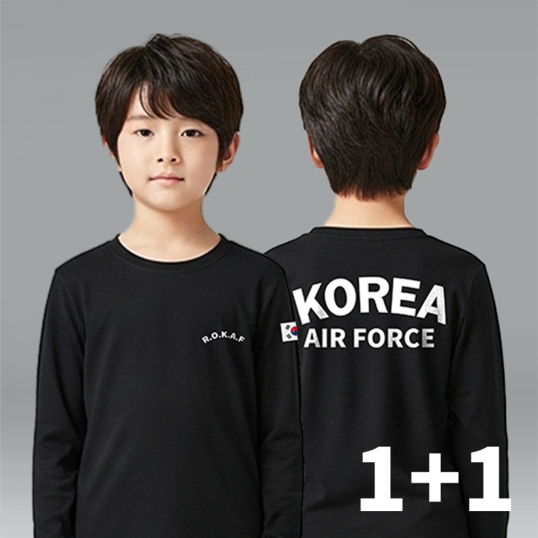 로크택티컬(ROK TACTICAL) (1+1) 로크택티컬 키즈 로카(ROKA) 면 긴팔 티셔츠