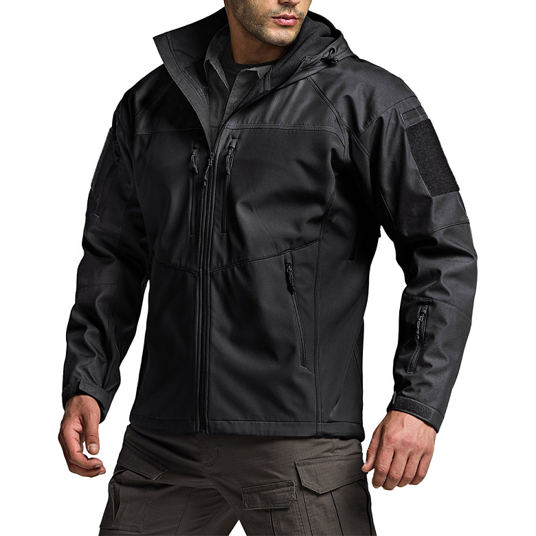 씨큐알(CQR) CQR 경량 소프트쉘 오퍼레이트 기모 후드 기능성 아웃도어 자켓