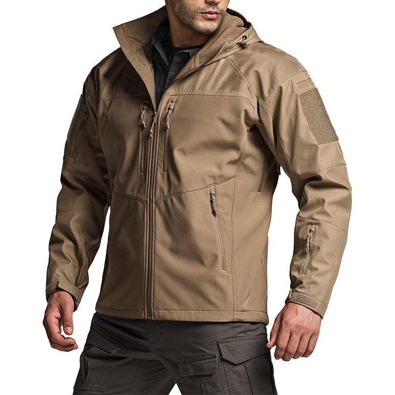 씨큐알(CQR) CQR 경량 소프트쉘 오퍼레이트 기모 후드 기능성 아웃도어 자켓