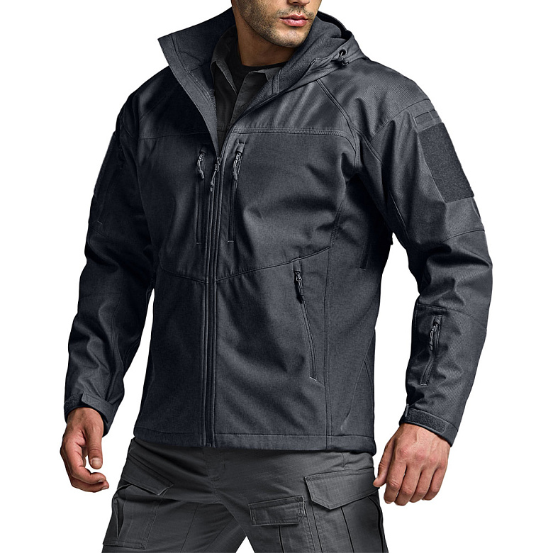 씨큐알(CQR) CQR 경량 소프트쉘 오퍼레이트 기모 후드 기능성 아웃도어 자켓