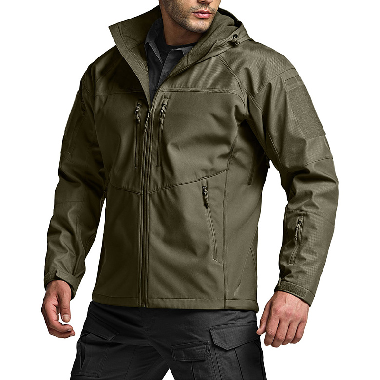 씨큐알(CQR) CQR 경량 소프트쉘 오퍼레이트 기모 후드 기능성 아웃도어 자켓