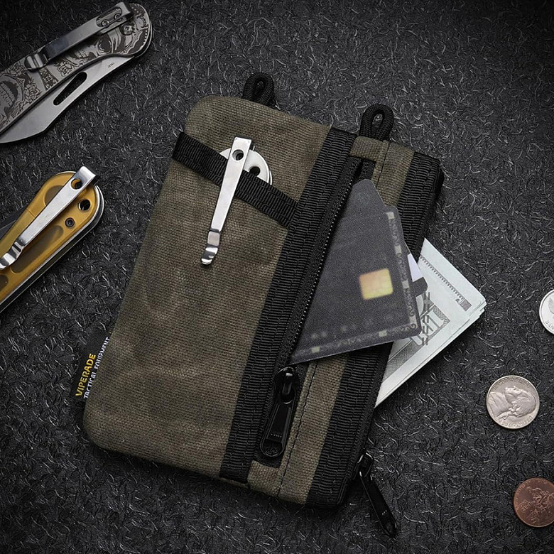 바이펄러드(VIPERADE) 바이펄러드 VE16N-OW 왁스 파우치 (카키)