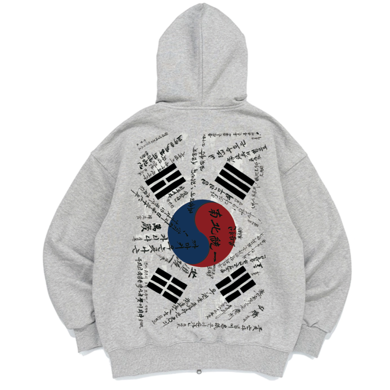 메이드한멋(MADE HANMUT) 메이드한멋 학도병 태극기 2way 후드 집업