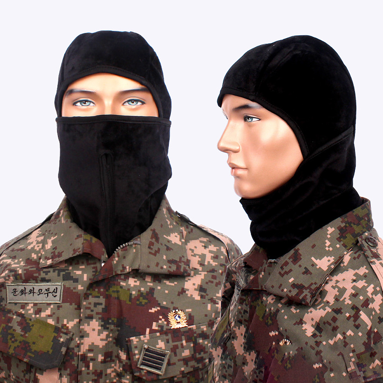 군화와고무신(gunhwawa gomusin) 군화와고무신 기모 발열 다기능 모자 검정