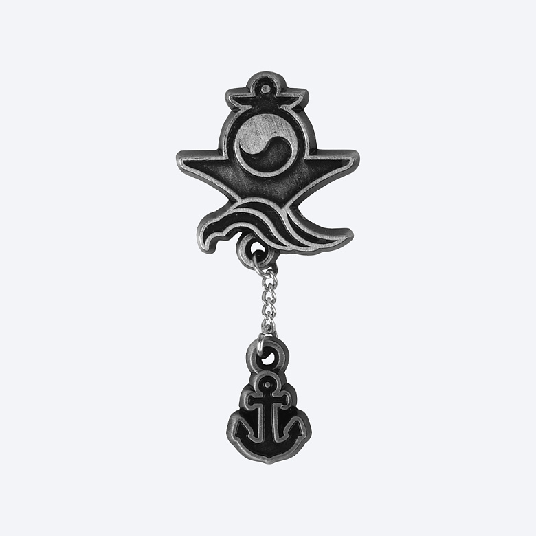 군화와고무신(gunhwawa gomusin) 군화와고무신 스틸 앵커 해군 엠블럼 뱃지