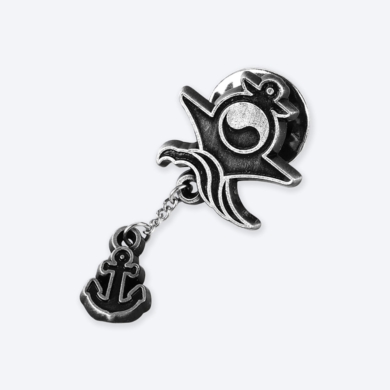 군화와고무신(gunhwawa gomusin) 군화와고무신 스틸 앵커 해군 엠블럼 뱃지