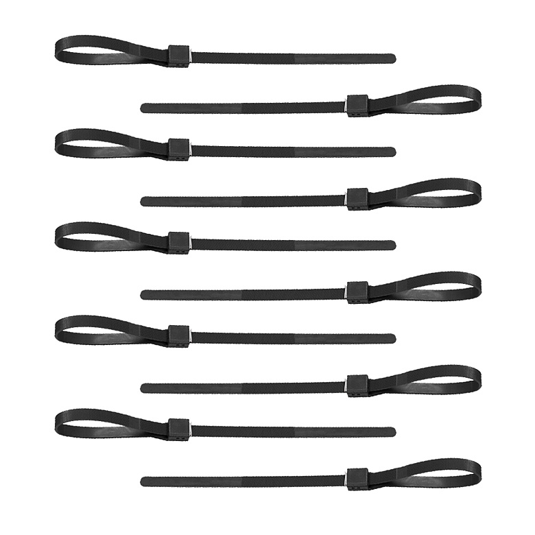 코브라커프스(Cobracuffs) 코브라커프스 엑스트림 케이블 타이 10개 팩 (블랙)