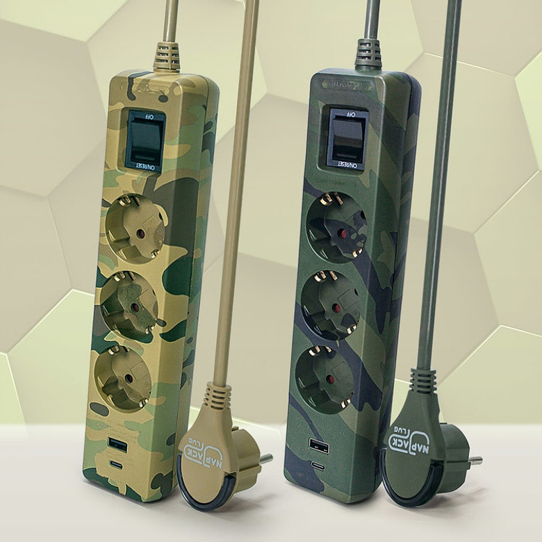 러그박스(LUGBOX) 러그박스 3구 접지 C타입+USB 멀티탭