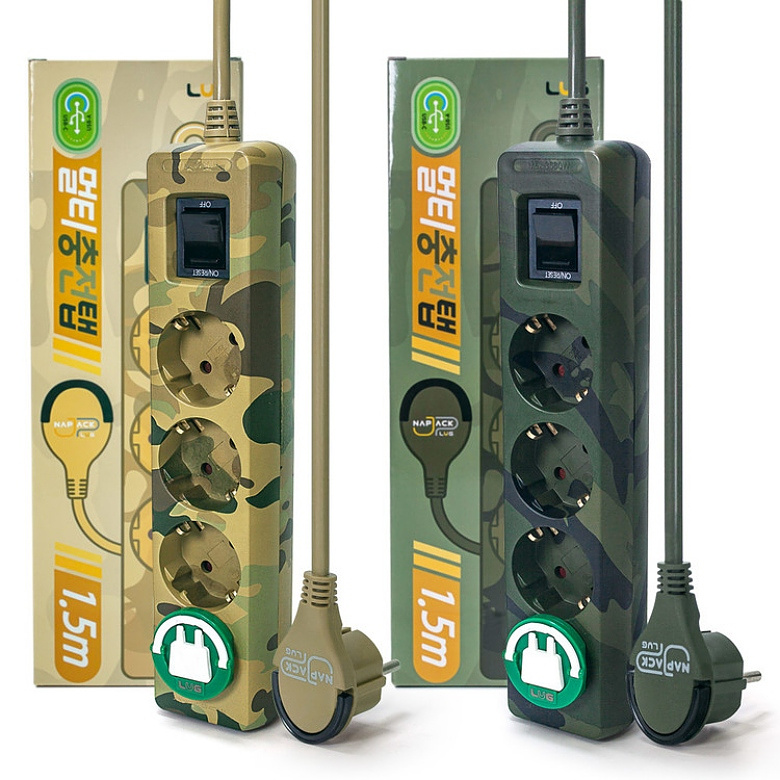 러그박스(LUGBOX) 러그박스 3구 접지 C타입+USB 멀티탭