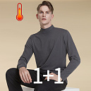 [1+1]CQR 테슬라 기모 소프트터치 모크넥 티셔츠