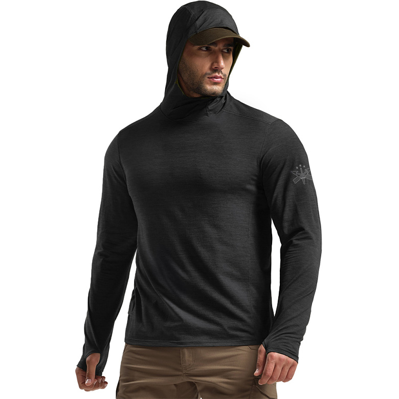 씨큐알(CQR) CQR 자외선차단 쿨링 경량 퀵드라이 긴팔 풀커버 후드티셔츠