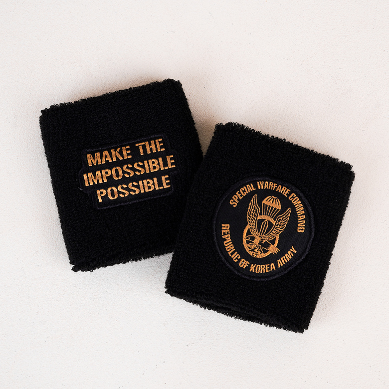 군화와고무신(gunhwawa gomusin) 군화와고무신 특전사 S.W.C 특전마크 손목아대 A세트 WB001