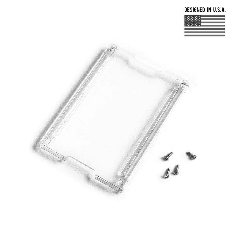 고보(GOVO) 고보 T4 폴리카보네이트 배지 홀더 지갑 교체용 스크린 (클리어)