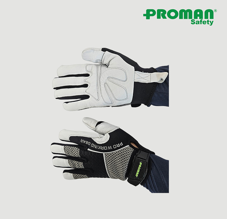 프로맨(Proman) 프로맨 메카닉 가죽장갑 PM-7005