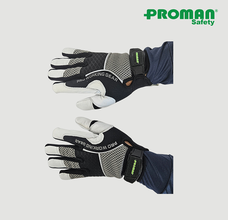 프로맨(Proman) 프로맨 메카닉 가죽장갑 PM-7005