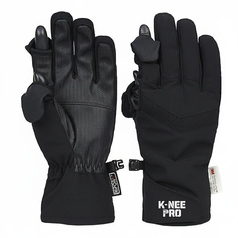 케이-니 프로(K-NEE PRO) K-NEE PRO 플립 락 오픈 핑거 3M 소재 스키장갑