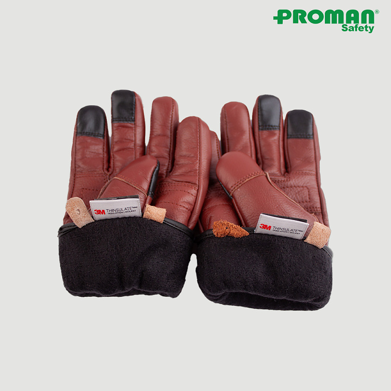 프로맨(Proman) 프로맨 방한용 겨울 가죽장갑 PM-820W