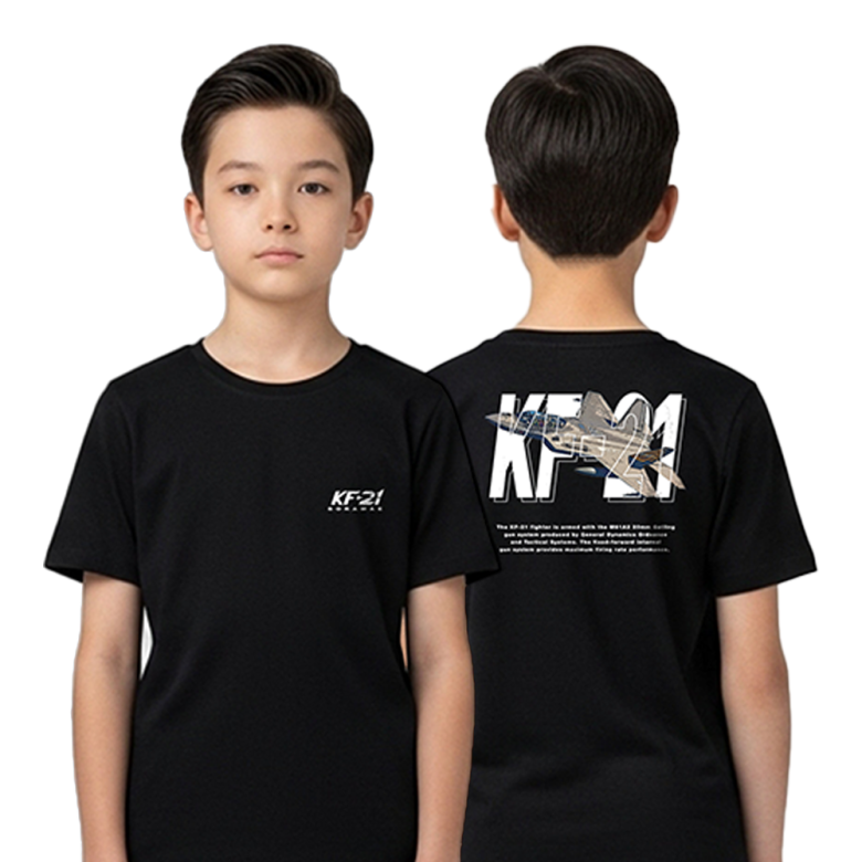 로크택티컬(ROK TACTICAL) (1+1) 로크택티컬 KF-21 그레피티 키즈 면 티셔츠 Ver.2