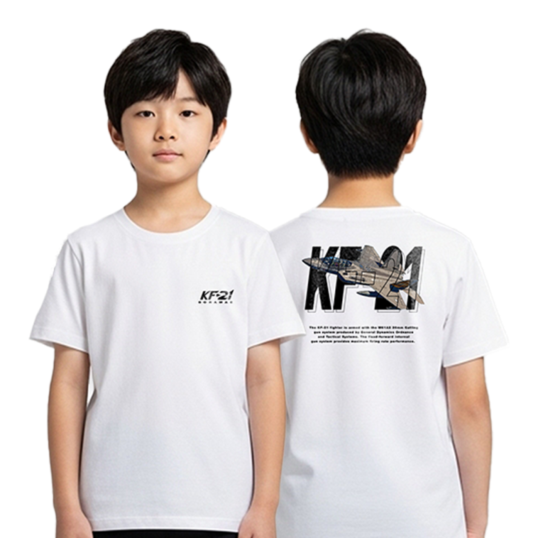 로크택티컬(ROK TACTICAL) (1+1) 로크택티컬 KF-21 그레피티 키즈 면 티셔츠 Ver.2