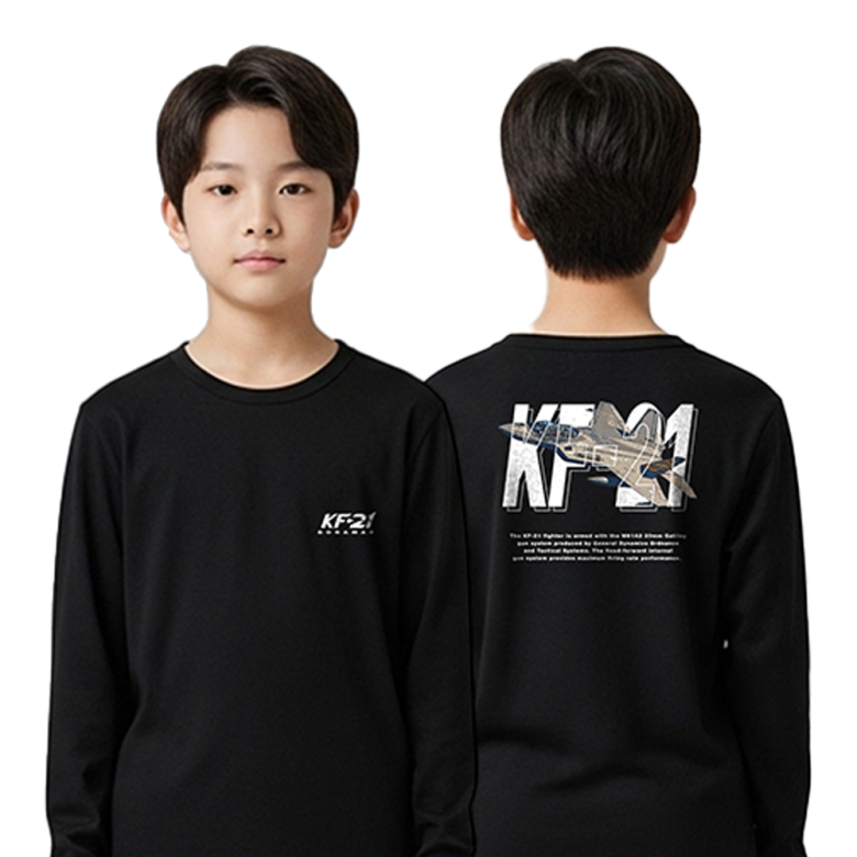 로크택티컬(ROK TACTICAL) (1+1) 로크택티컬 KF-21 그레피티 키즈 면 티셔츠 Ver.2