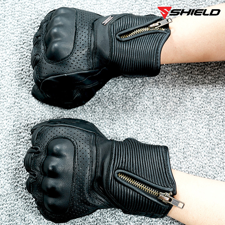 프로맨(Proman) 쉴드 겨울용 방수 바이크 가죽장갑 PM-1061