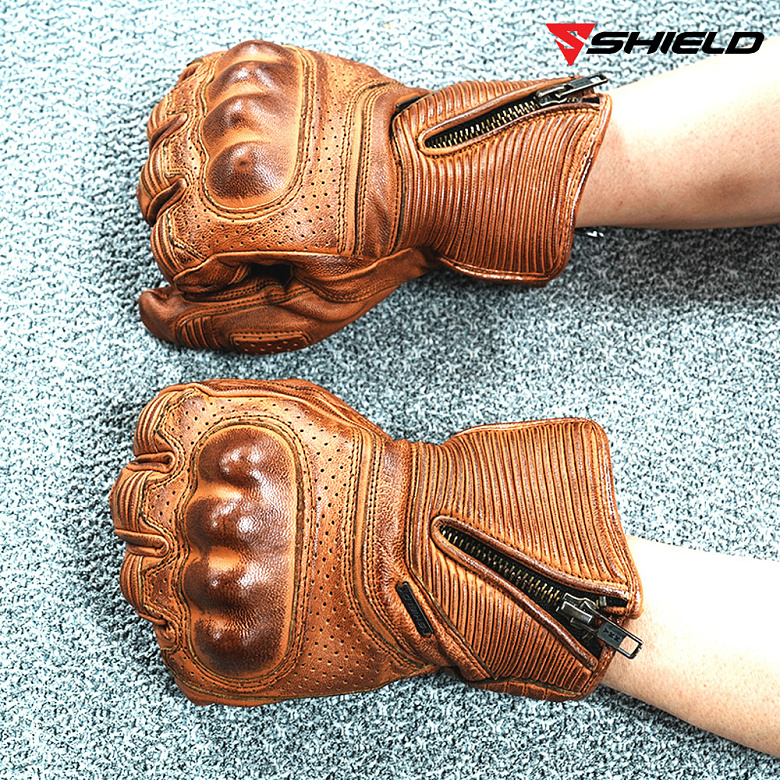 프로맨(Proman) 쉴드 겨울용 방수 바이크 가죽장갑 PM-1061