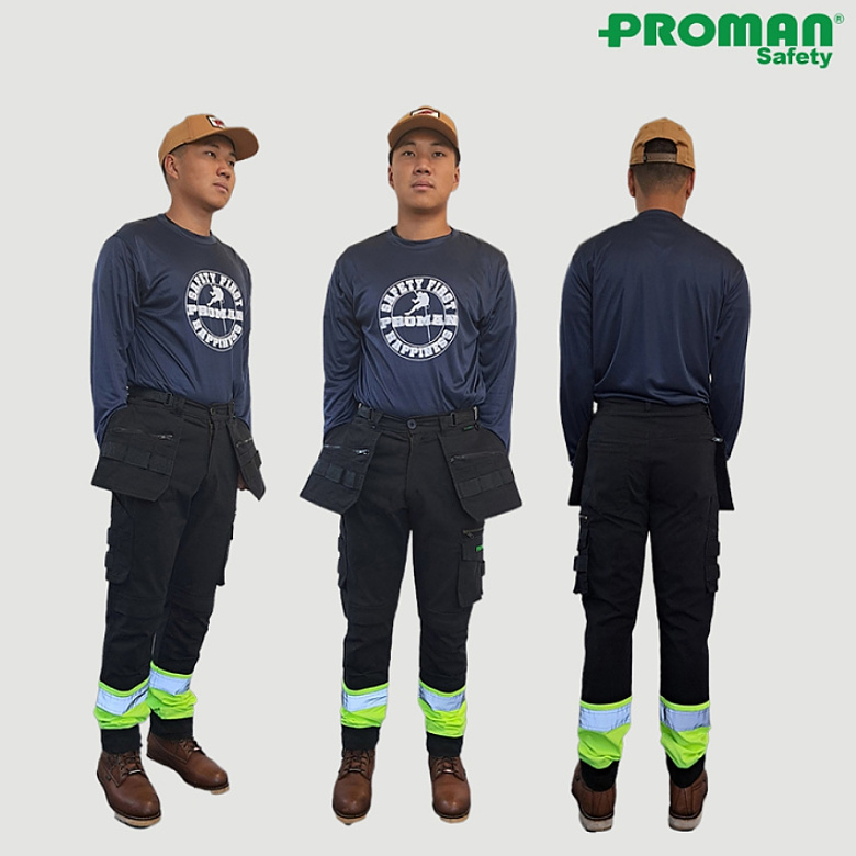 프로맨(Proman) 프로맨 목수바지 PM-500BY 작업바지 워크팬츠 스판덱스 기능성