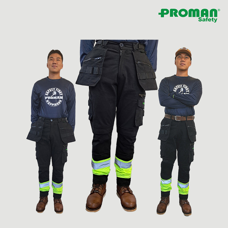 프로맨(Proman) 프로맨 목수바지 PM-500BY 작업바지 워크팬츠 스판덱스 기능성