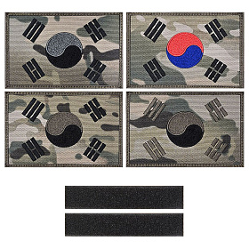 쿠닌(QOONIN) 쿠닌 대형 멀티카 태극기 120X80 패치 와펜 4종