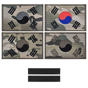 쿠닌(QOONIN) 쿠닌 특대형 멀티캠 태극기 150X95 패치 와펜 4종